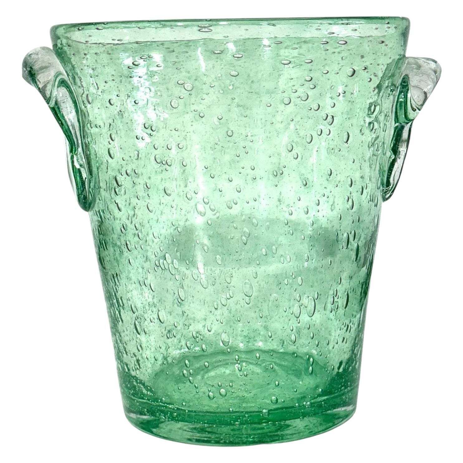 Biot Bubble Glass Champagne Bucket, 20th Century