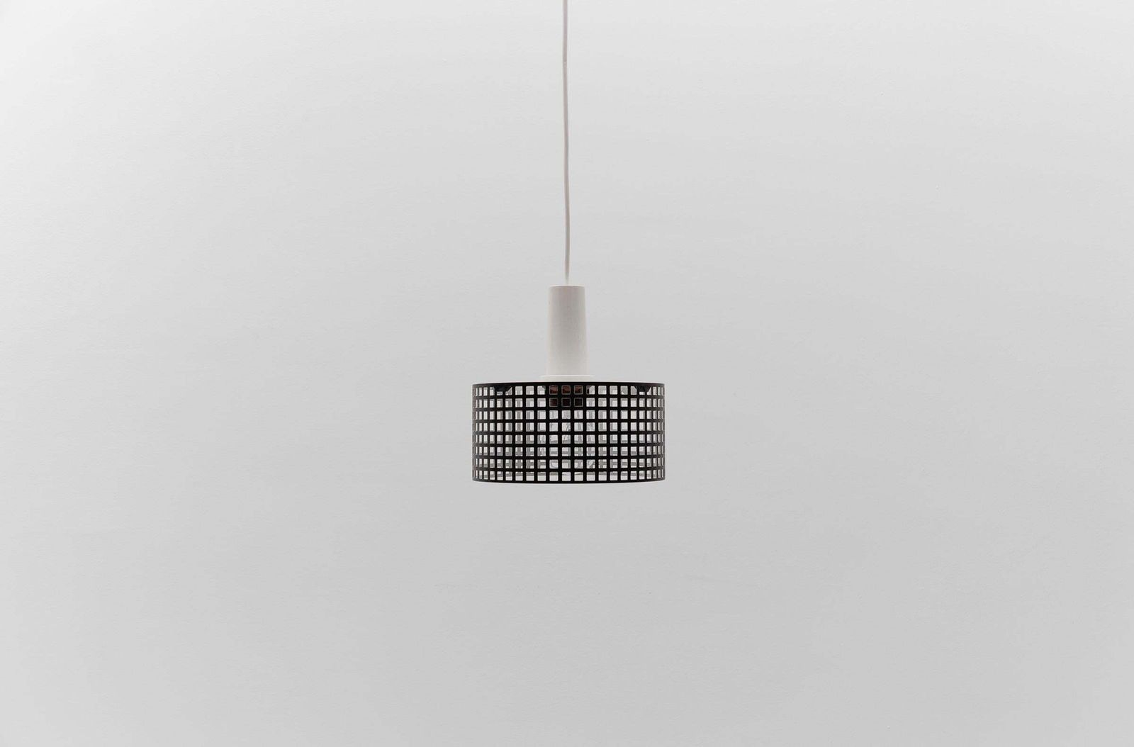 Simple & Elegant Perforated Metal Pendant Lamp In The Manner Of Mathieu Mategot photo furniture