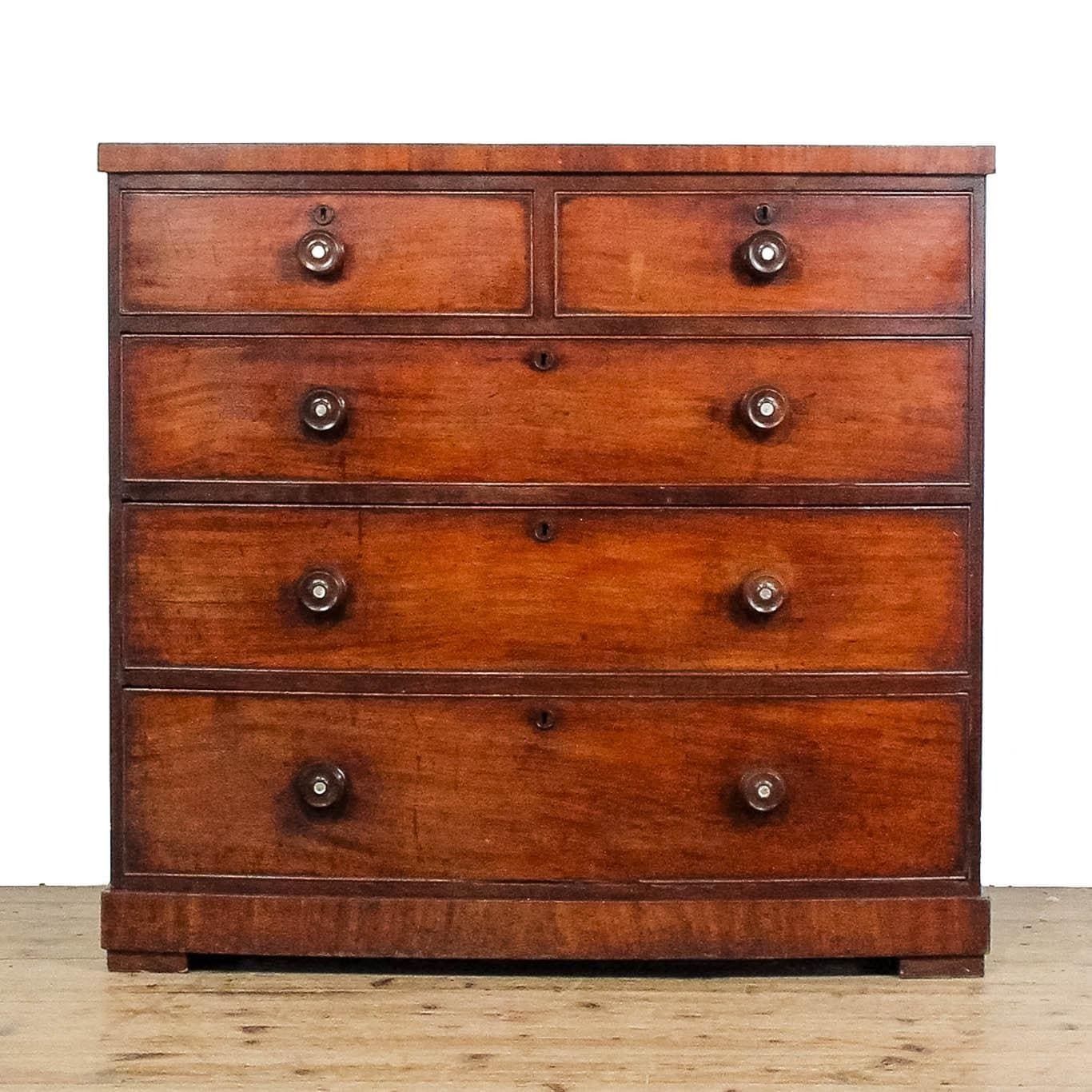 Victorian Mahogany Bow Front Chest Of Drawers
