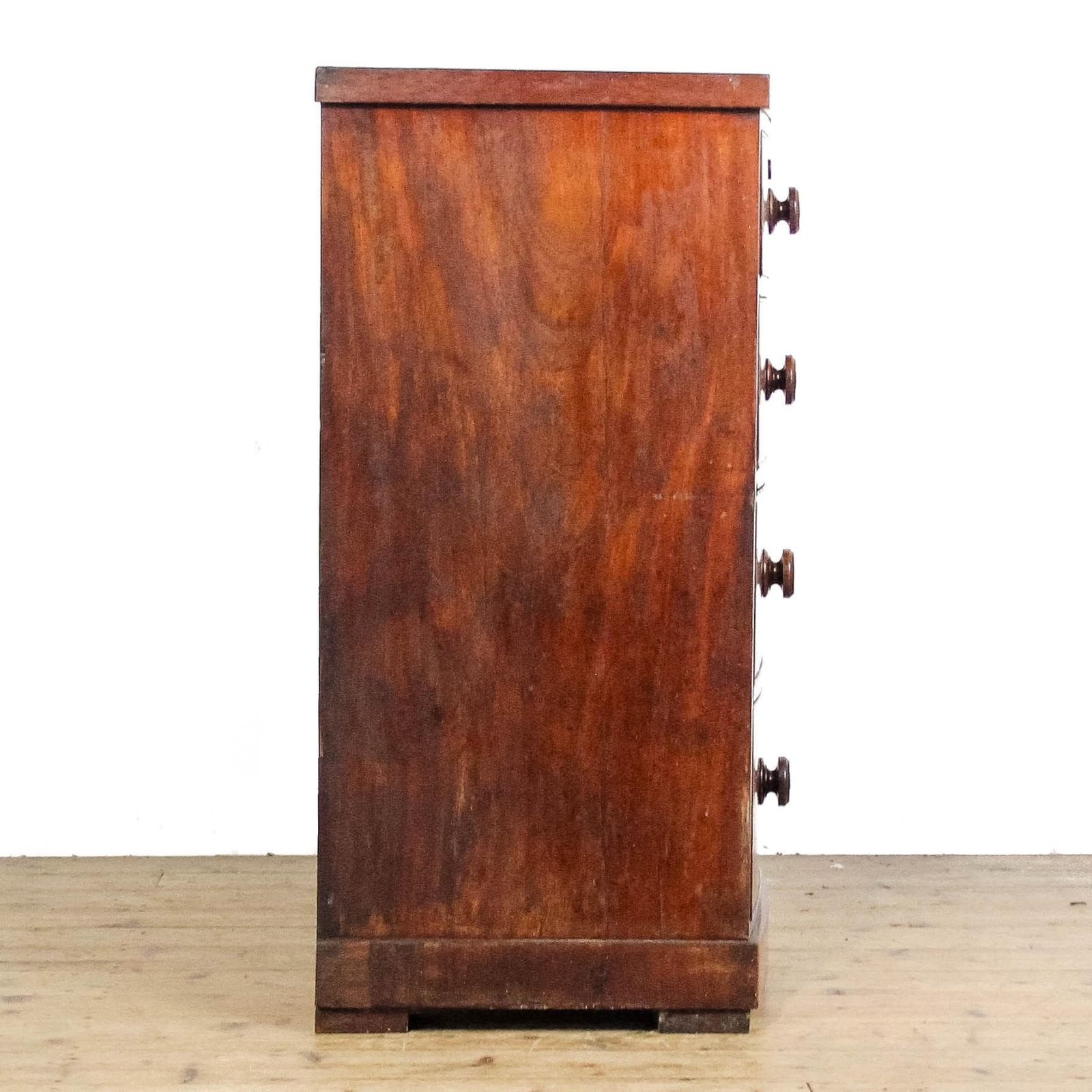 Victorian Mahogany Bow Front Chest Of Drawers photo vintage