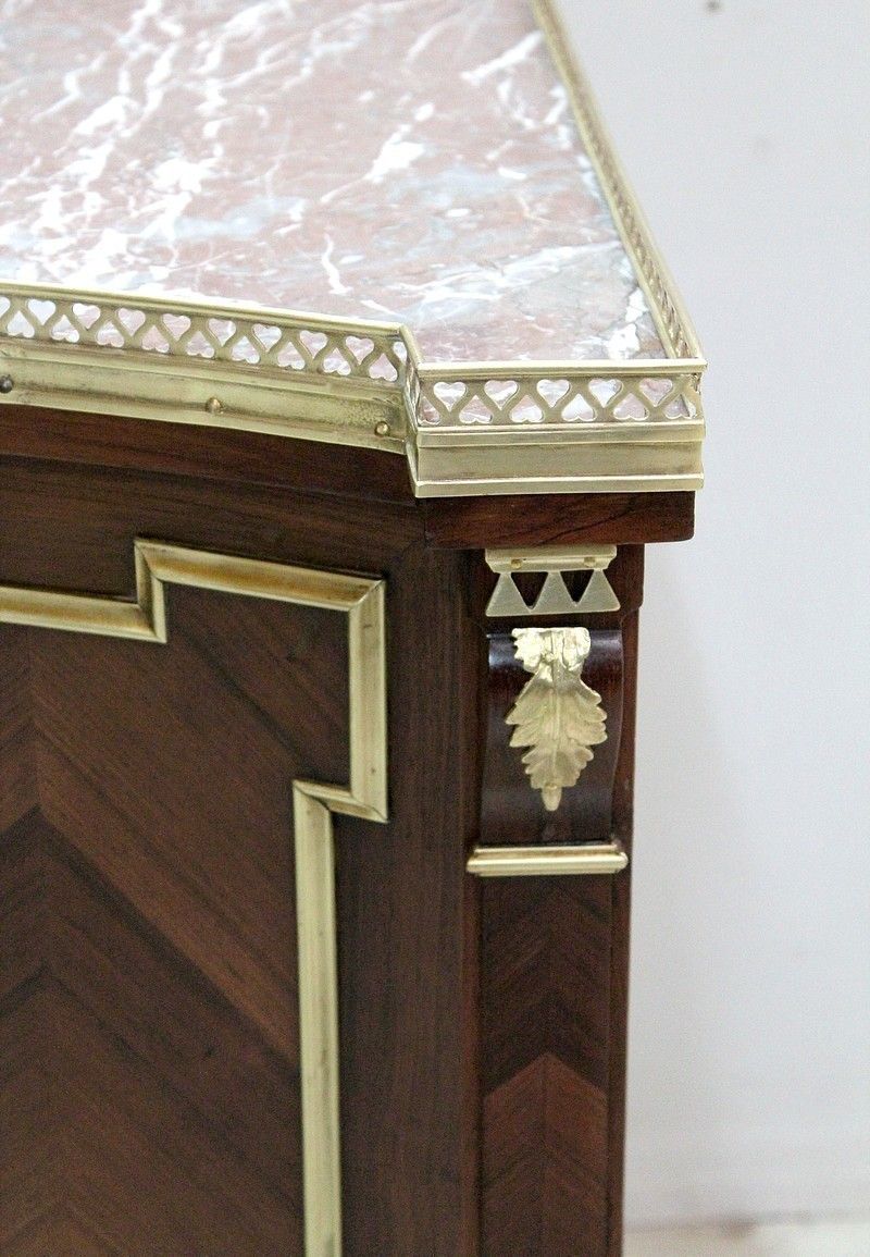 2897.39 Small Chest Of Drawers Louis XVI, 19th Century photo