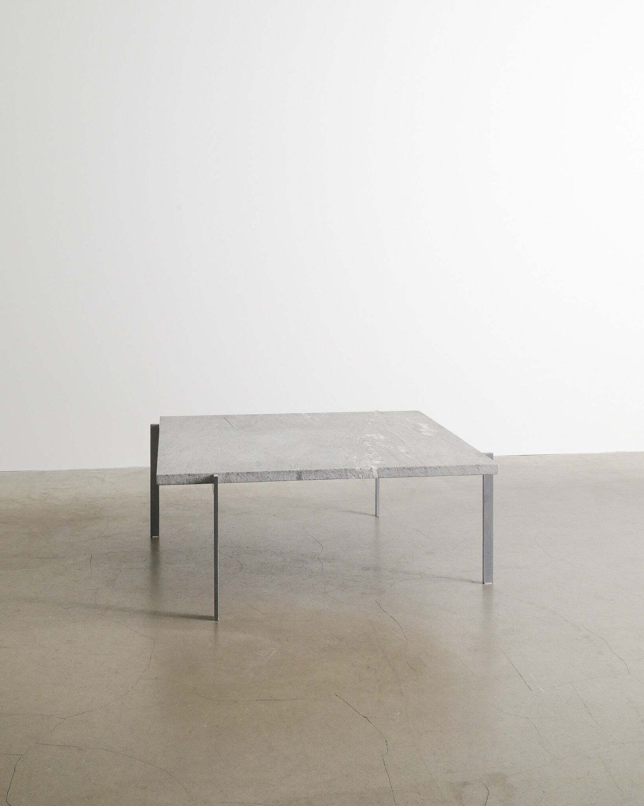 Poul Kjaerholm "Pk61" Coffee Table In Cipollini Marble & Steel By E. Kold, 1960s photo furniture