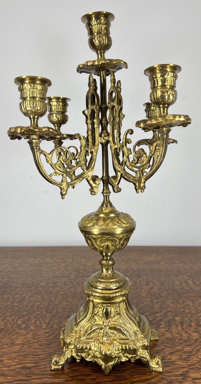 Candelabra Vintage French Style Ornate Five Arm Candle Holder Lot 4758