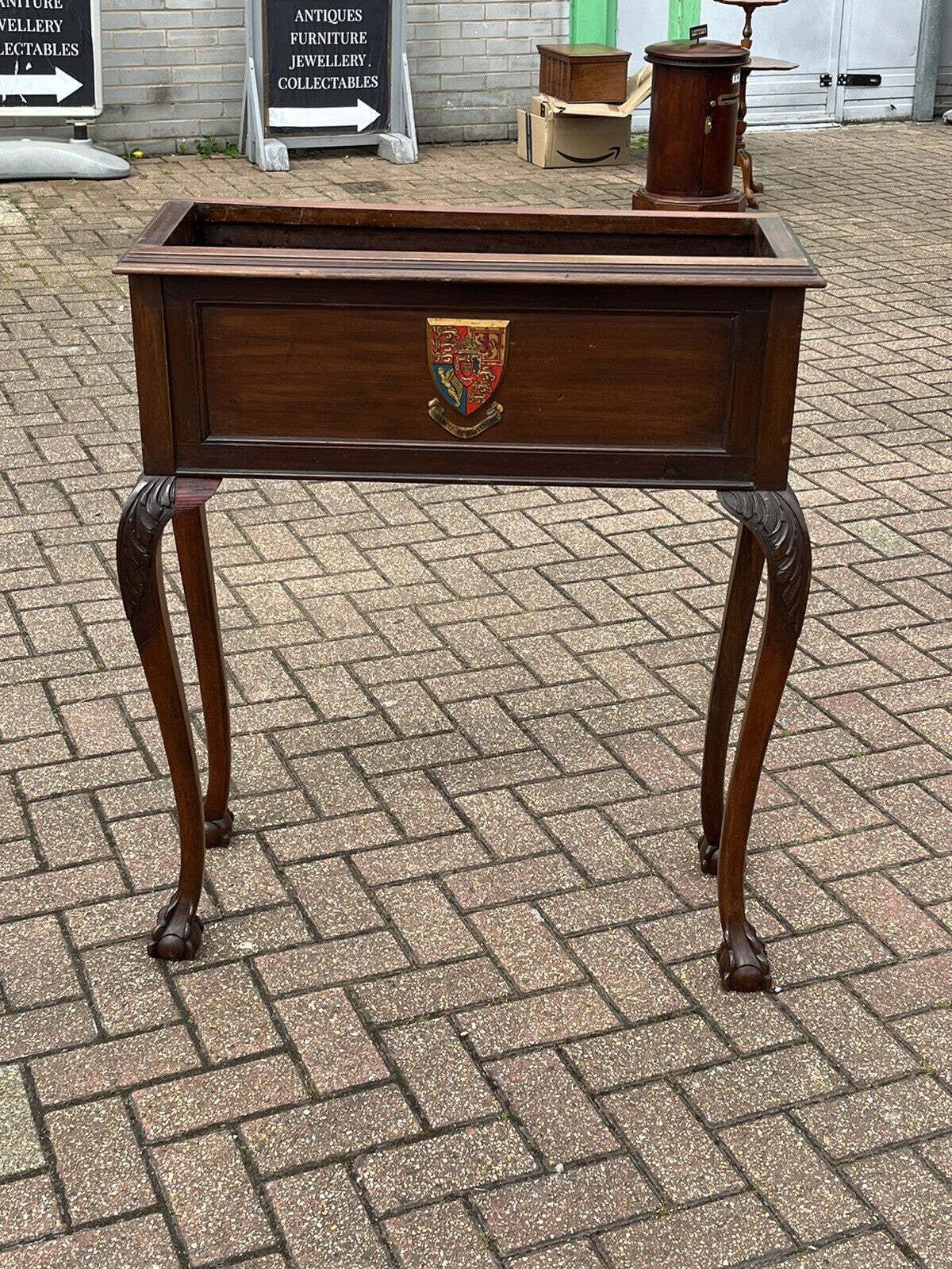 photo for sale Edwardian Country House Mahogany Jardiniere Planter.