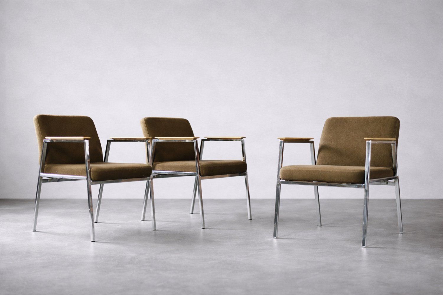 Mid Century Modern German Brown Conference Chair From Drabert, 1970s photo 1139.0