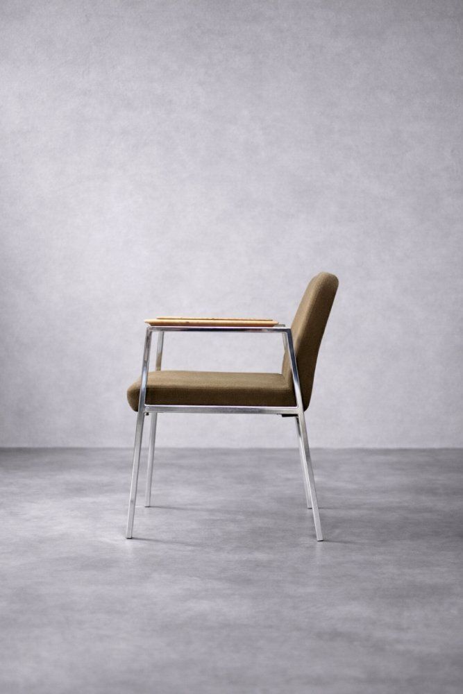 photo buy Mid Century Modern German Brown Conference Chair From Drabert, 1970s