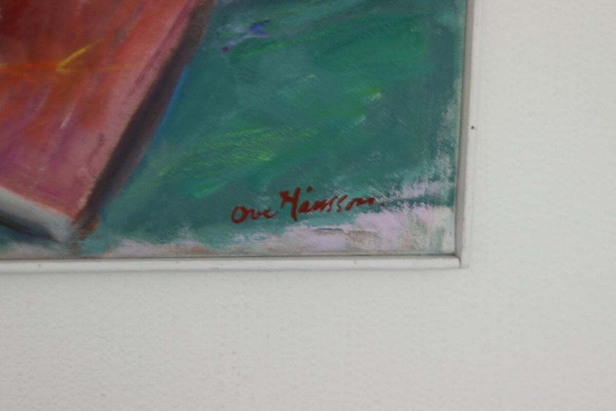 Original Mid Century Swedish Oil On Canvas – “Still Life With Tulips” By Ove Månsson – Vintage & Framed – 51 × 62 Cm (20.1" × 24.4") photo buy
