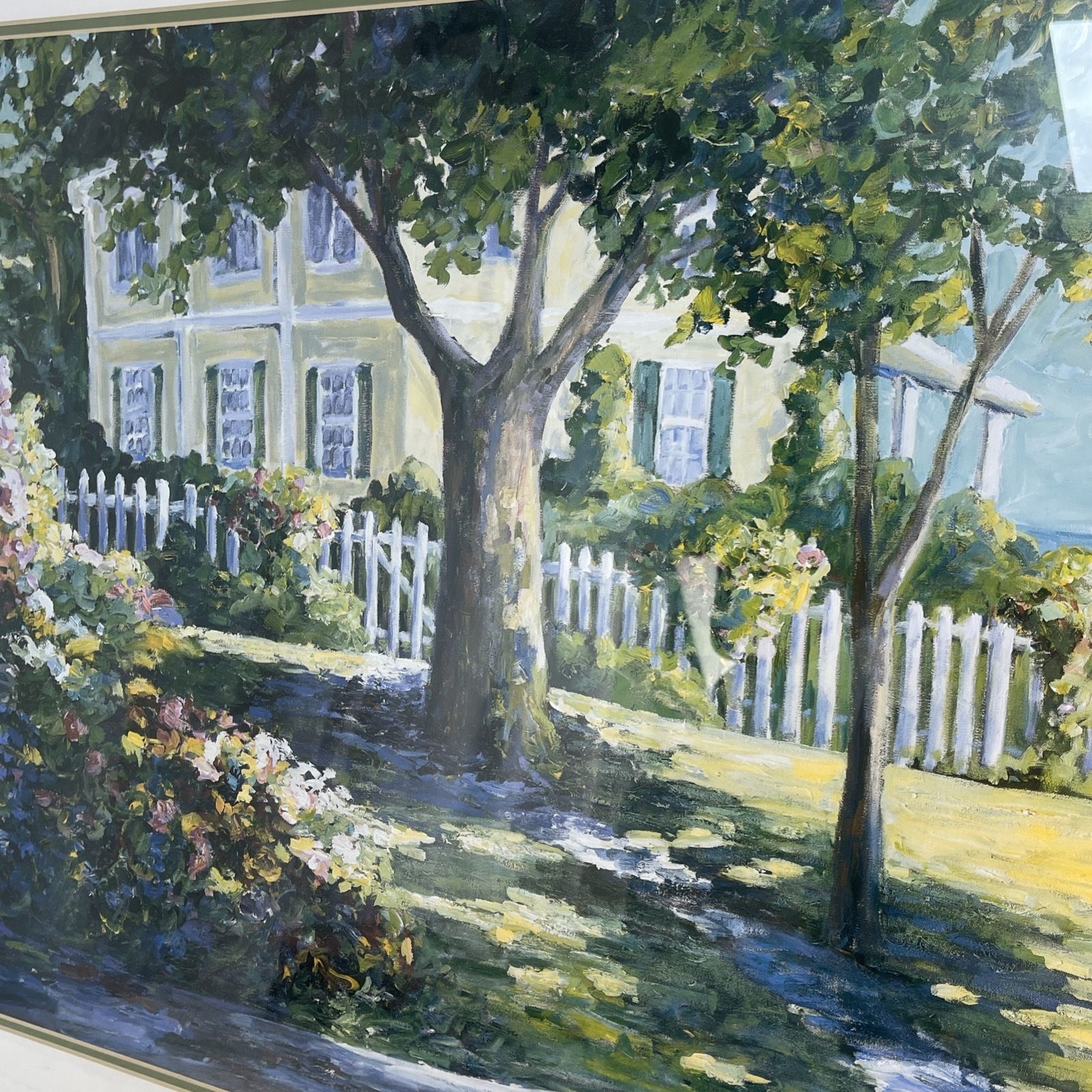 Framed Art Print Garden Path By Nell Revel Smith