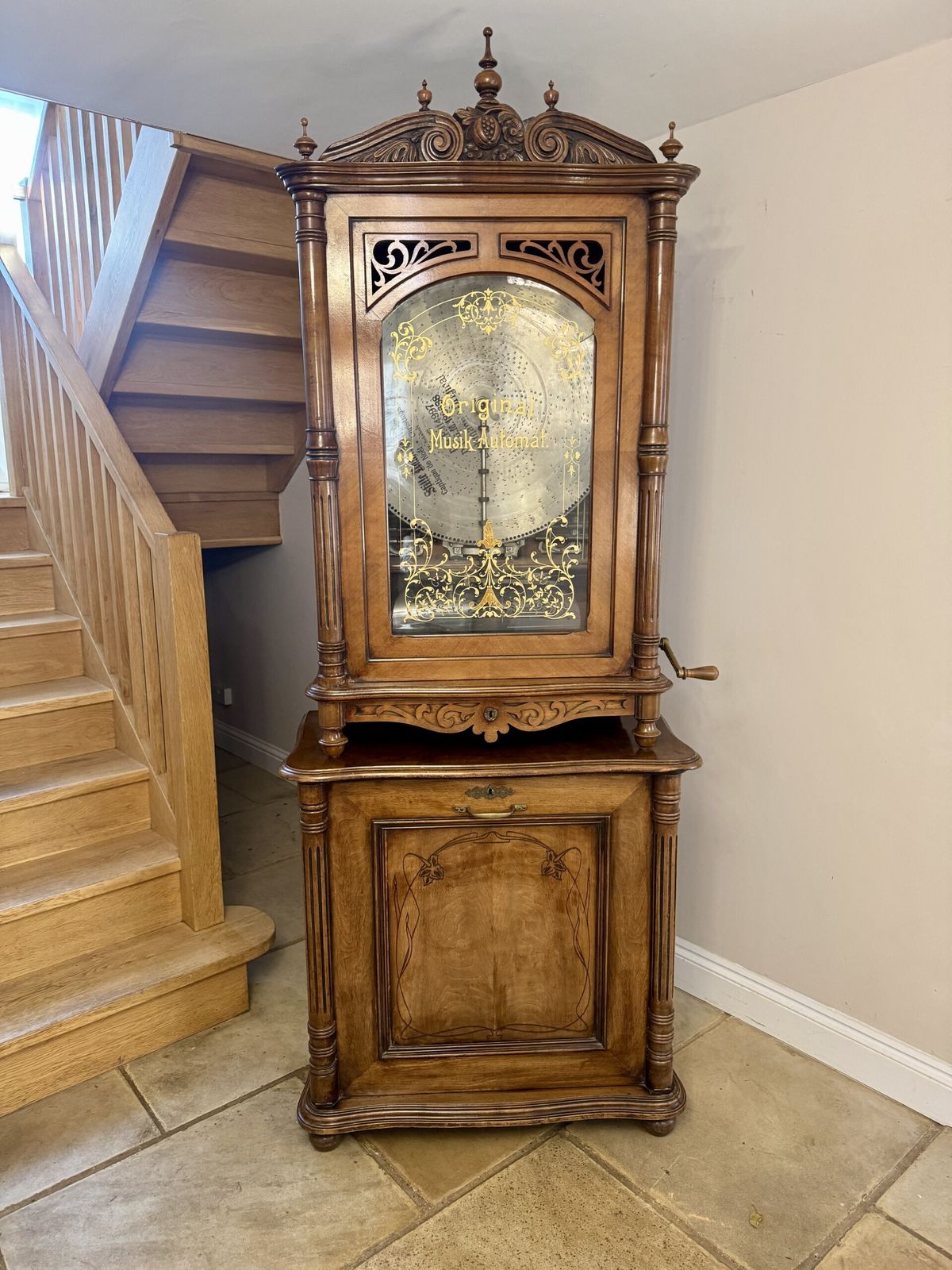Magnificent Large Antique 19th Century Original Musik Automat Symphomian Produced By Lochmanns