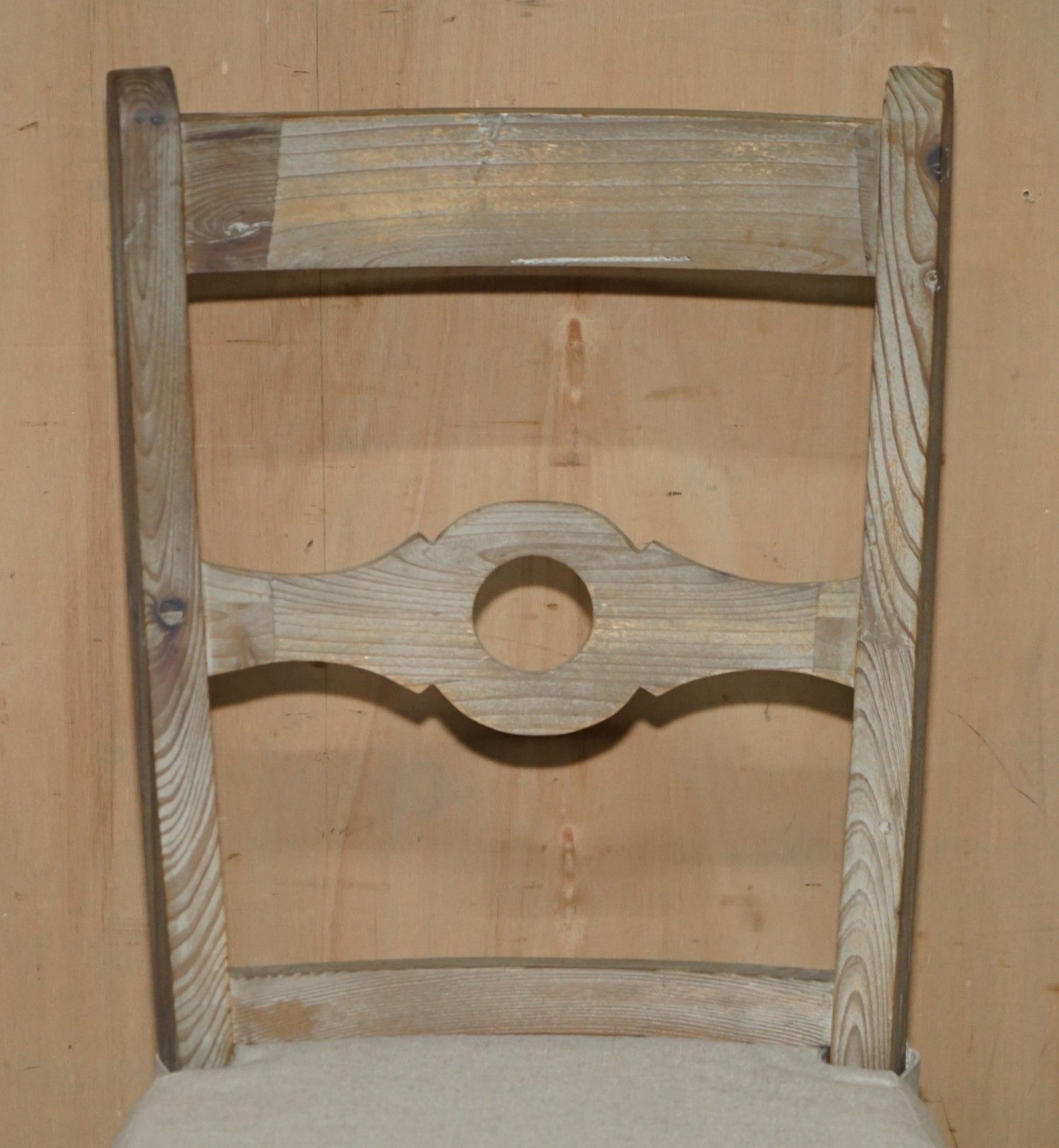 Fine Pair Of Swedish Style Loaf Reclaimed Pine Side Chairs With Cushioned Seats photo Furniture