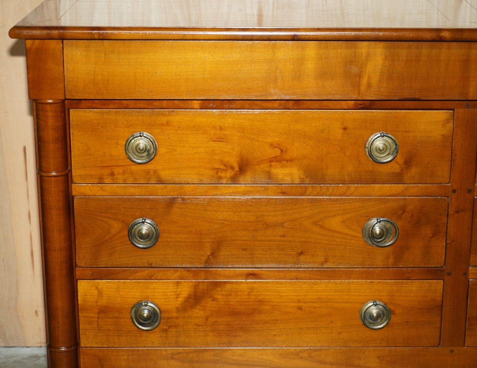 Lovely Vintage Grange Paris Cherry Wood Sideboard Bought From Harrods London photo vinterior