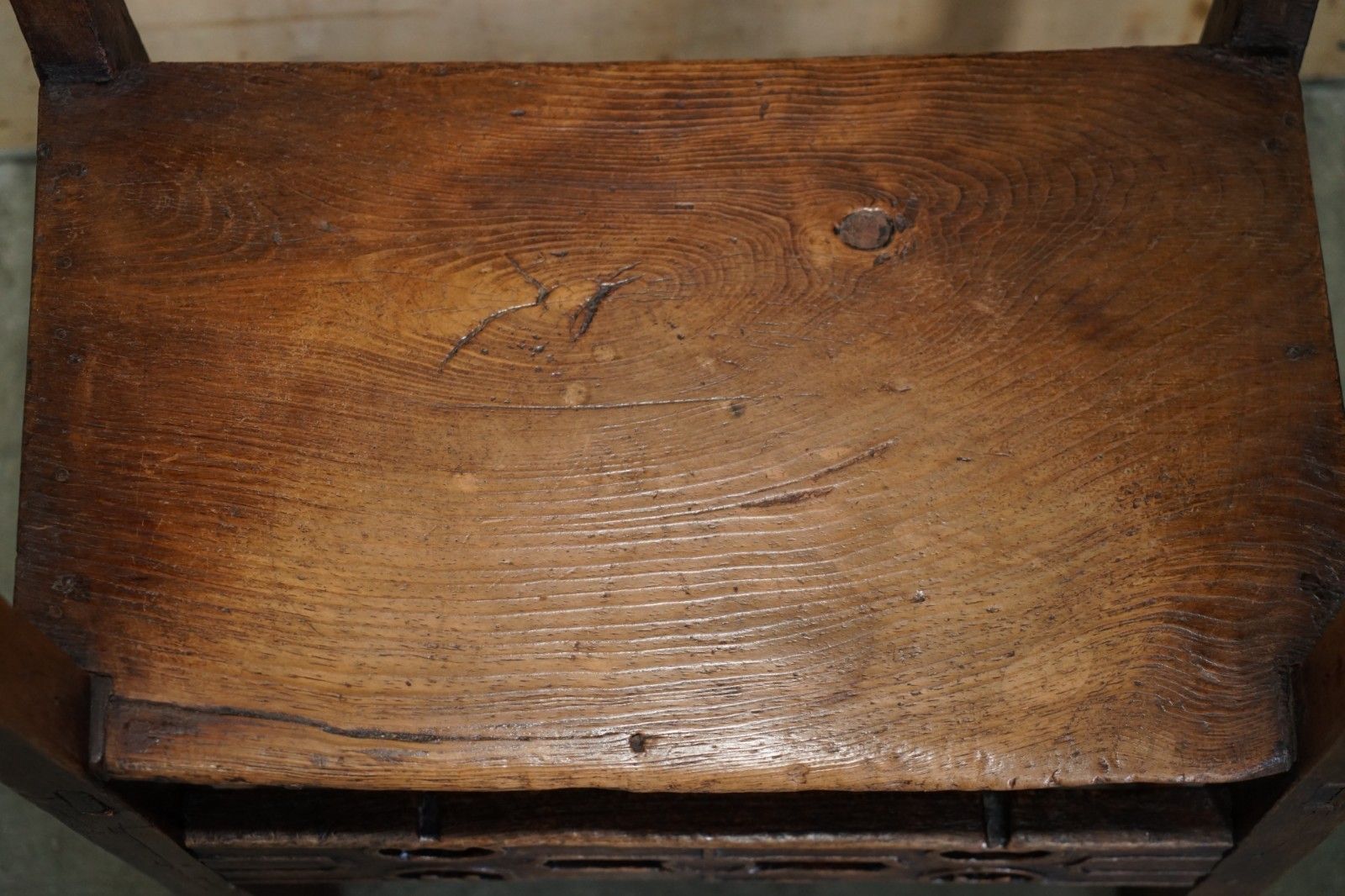 Stunning Circa 1780 1820 Antique Hand Carved Elm & Fruitwood Provincial Chair photo buy