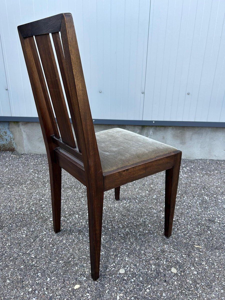 Furniture Set Of Art Deco Chairs Ateliers Vallin, 1930s photo