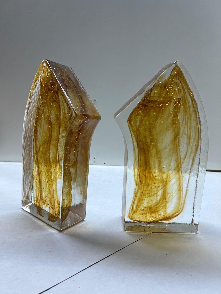 photo furniture Murano Glass Sculptures, Italy, 1990s, Set Of 2