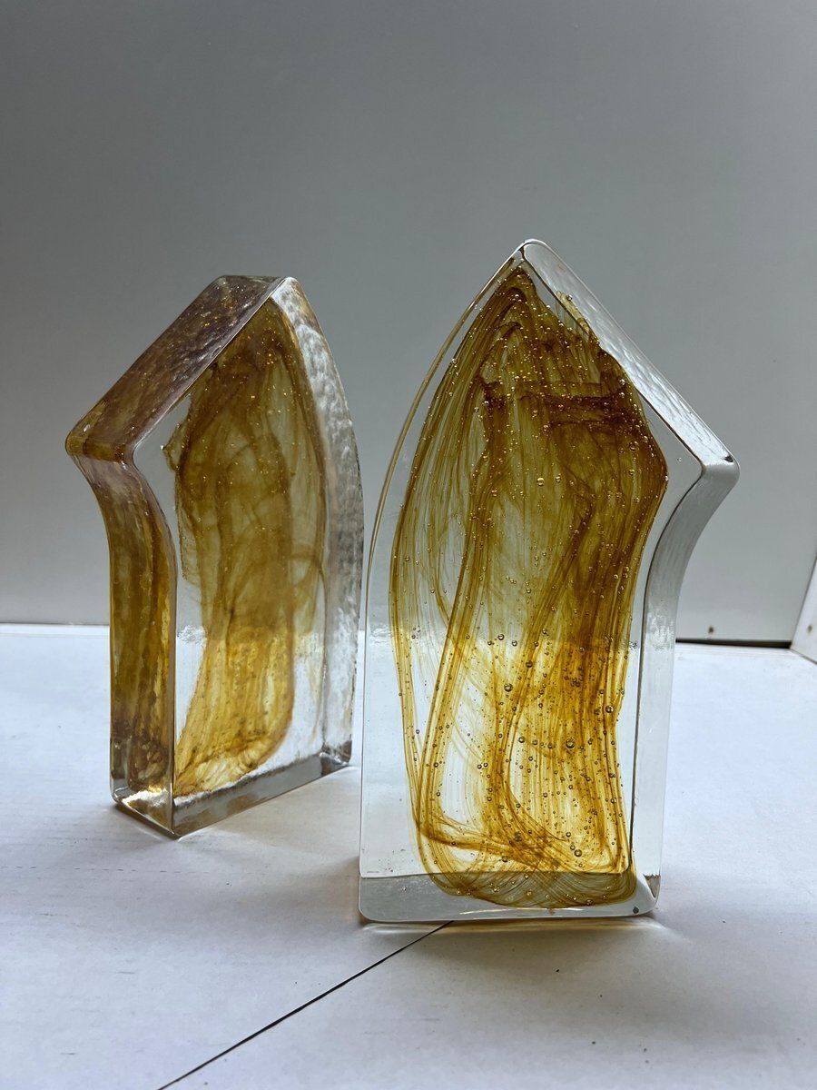photo for sale Murano Glass Sculptures, Italy, 1990s, Set Of 2