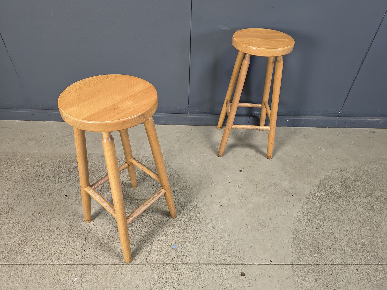 Alpine Style Chalet Stools In Wood, Set Of 11   1970s photo buy