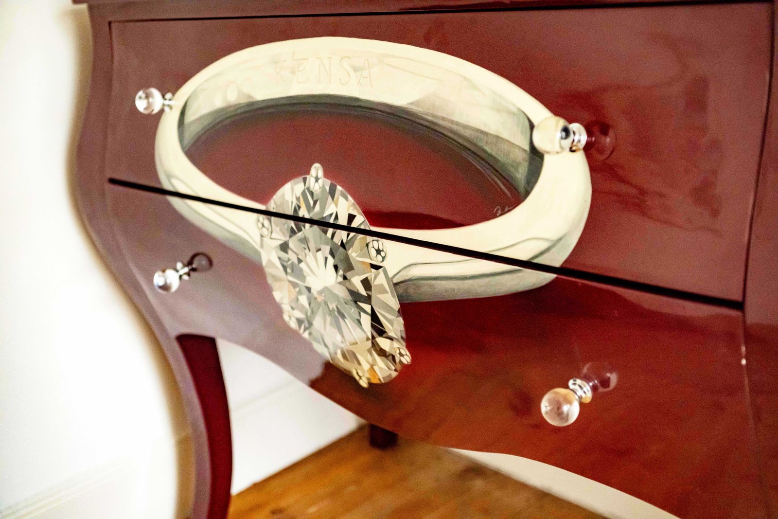 photo for sale Kensa Design Lacquered Sideboard Chest Of Drawers – Hand Painted By Kensa Designs