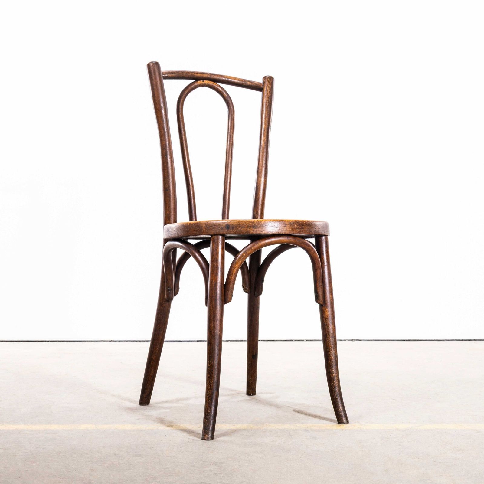 1950’s French Mid Tan Hooped Back Classic Dining Chairs – Set Of Six photo furniture