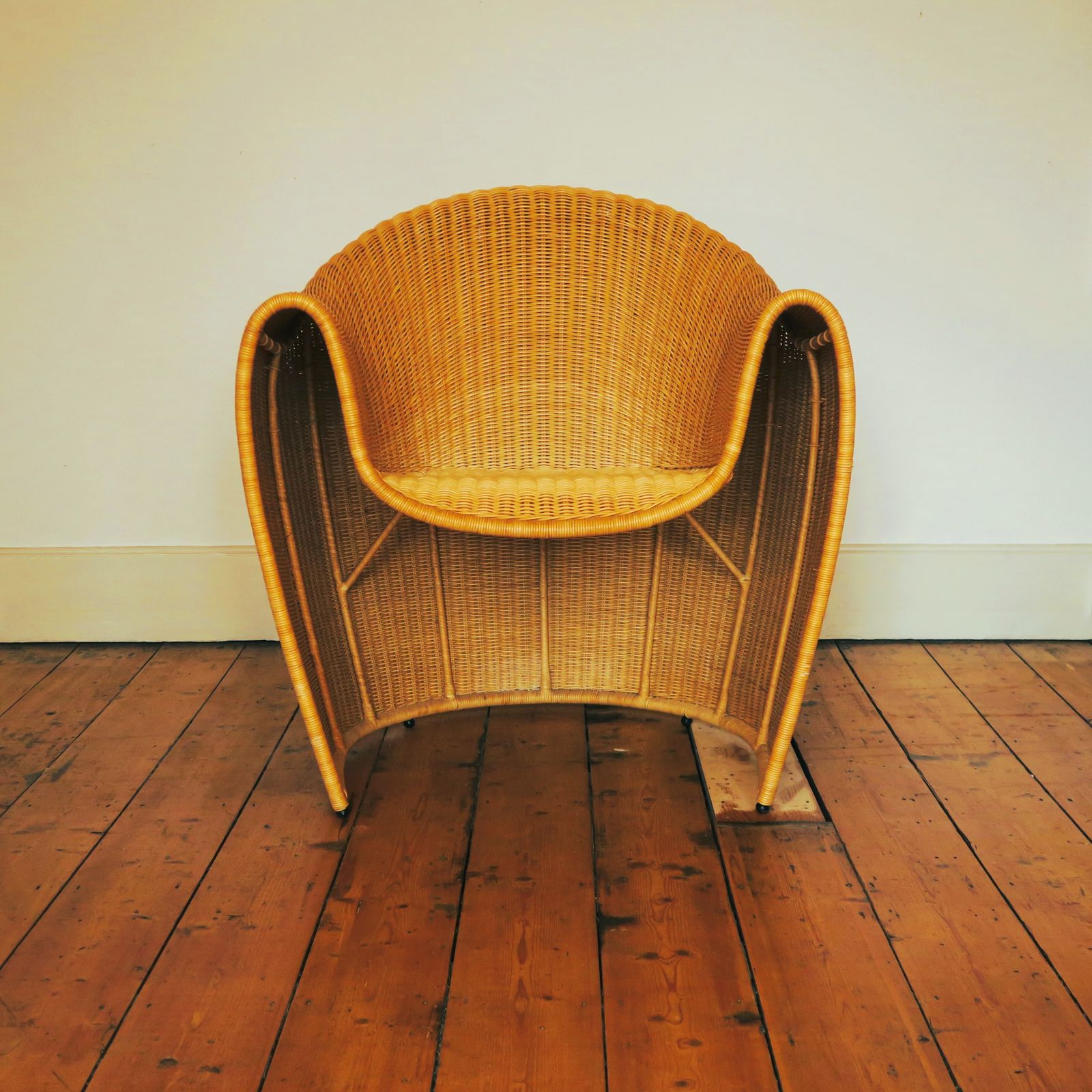 'King Tubby' Wicker Chair By Miki Astori For Driade photo furniture