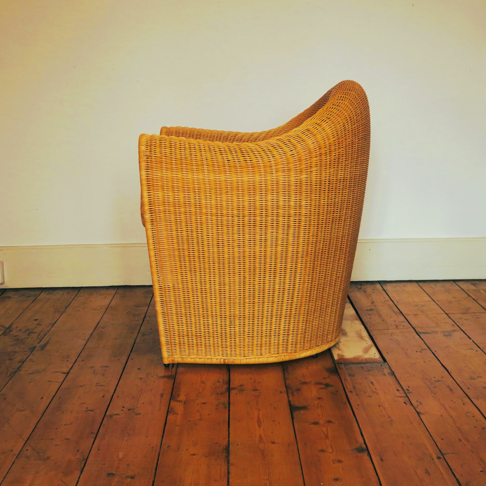 'King Tubby' Wicker Chair By Miki Astori For Driade photo 474.99