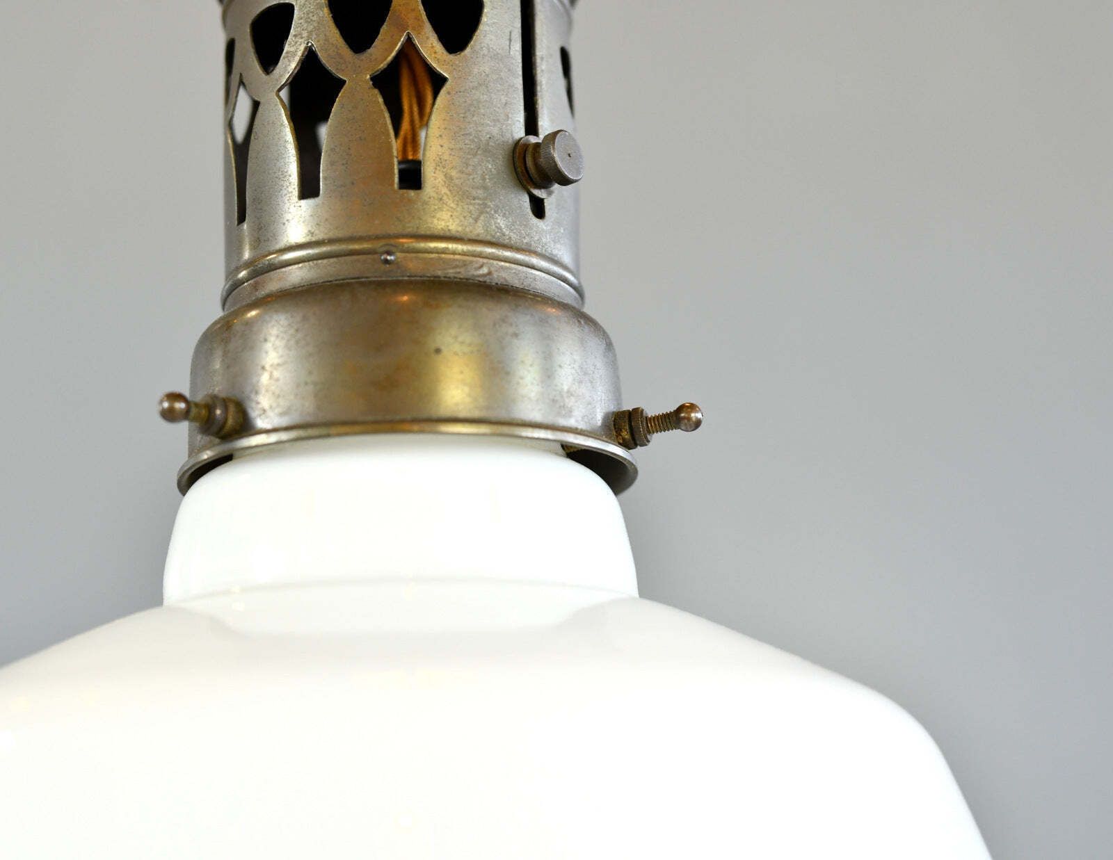 German Opaline Pendant Light Circa 1910 photo 535.0