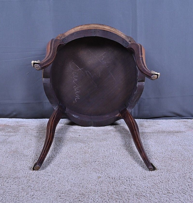 710.0 Marquetry Side Table, Louis XV Style – First Half Of The 20th Century photo