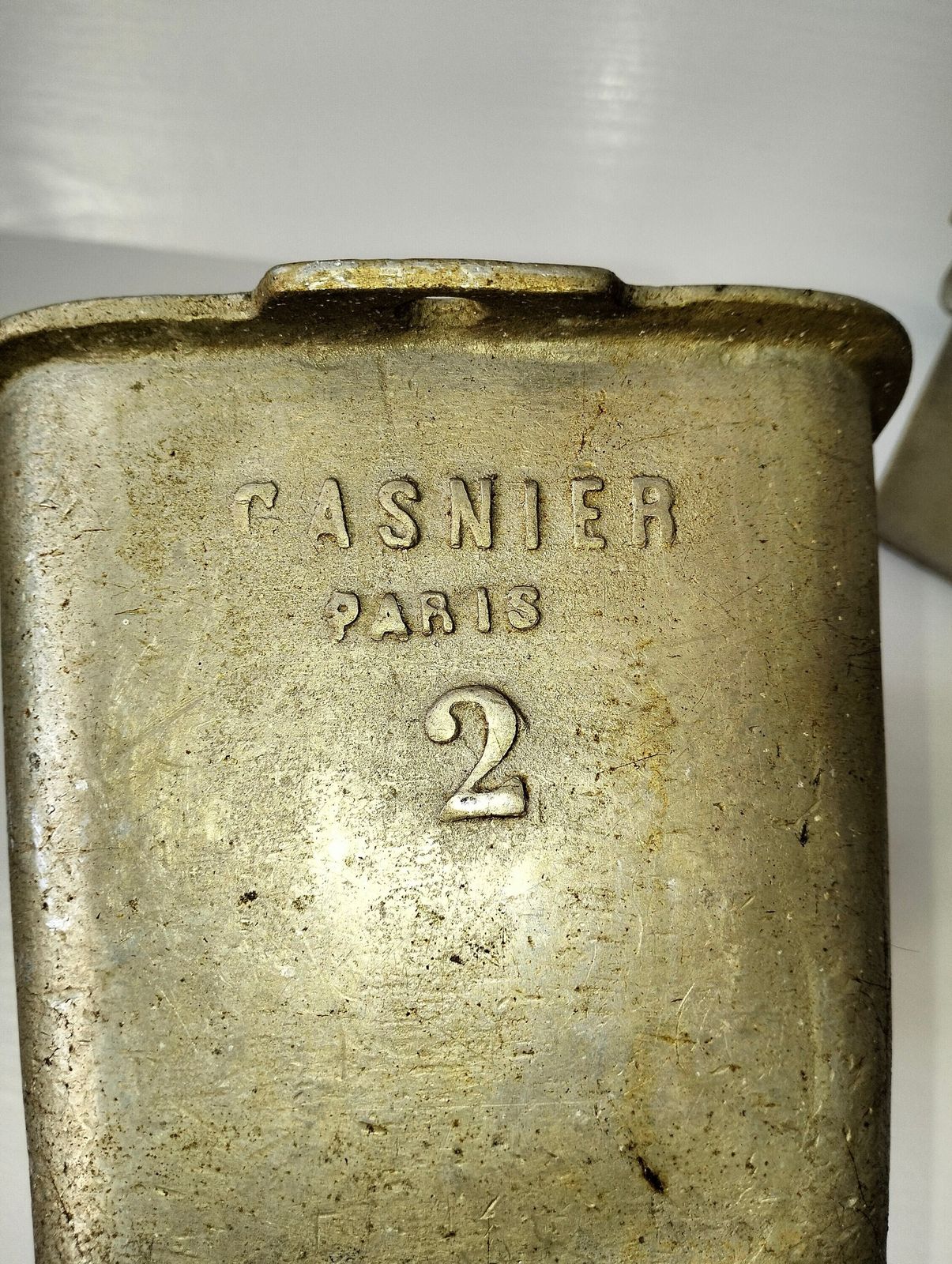 photo for sale Vintage French Terrine Mold, Heavy Aluminum Butchers Moule, Kitchenalia