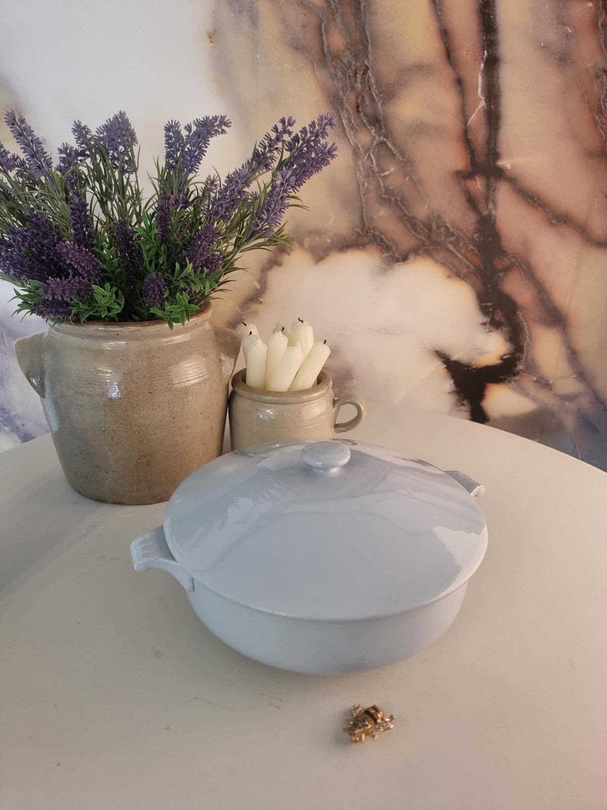 Antique Ironstone Tureen   Antique Tea Stained Tureen   Vintage Ironstone Serving Dish   Ironstone Serving Bowl photo vintage