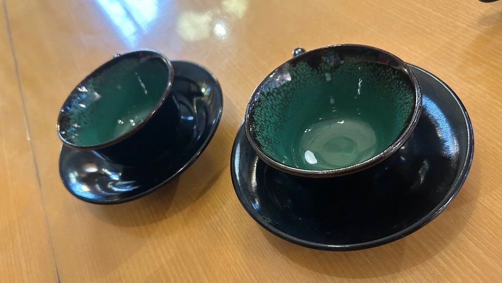 Tea Set From Keraluc, 1950s, Set Of 10 photo vintage