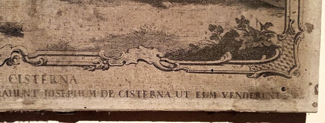 photo furniture Antique Engraving Giovanni Volpato 'Joseph Educus And Cistern', 1768