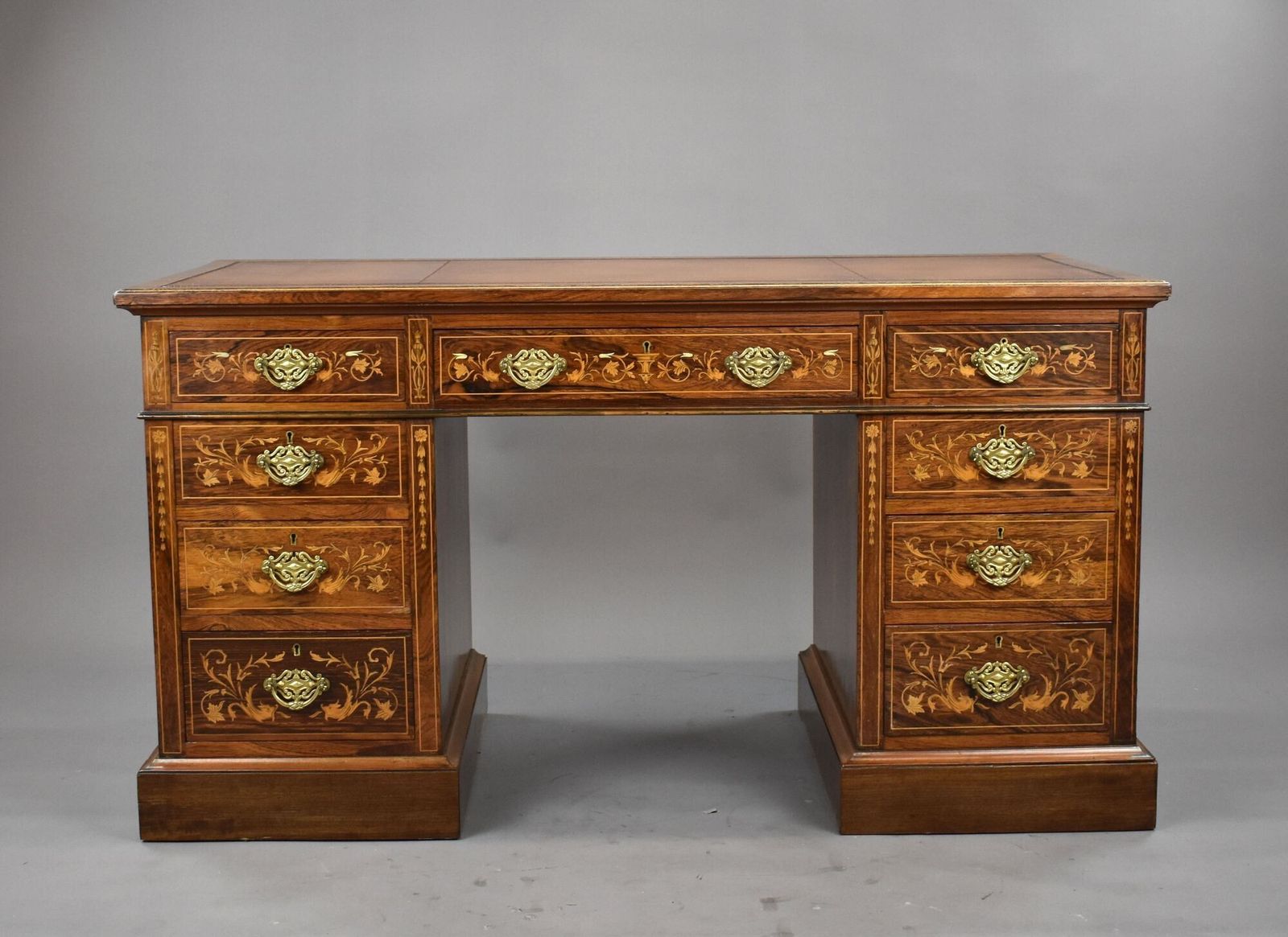 Victorian Rosewood & Marquetry Desk photo furniture