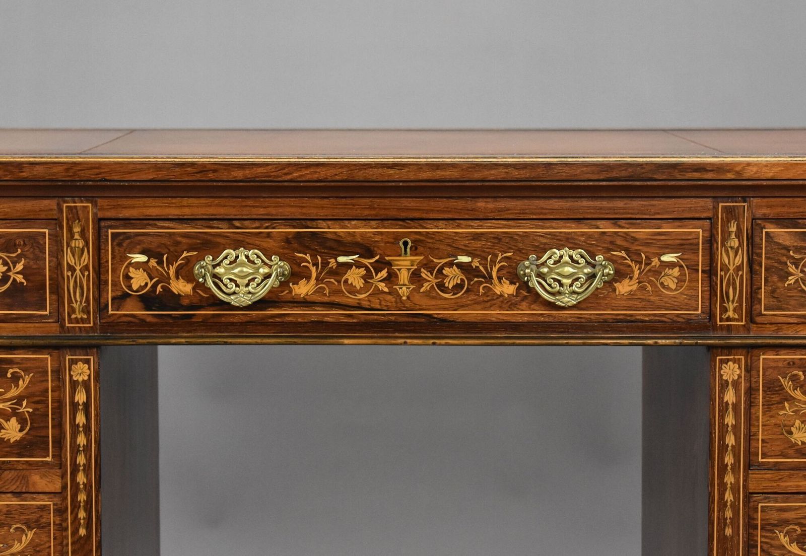 Victorian Rosewood & Marquetry Desk photo Furniture