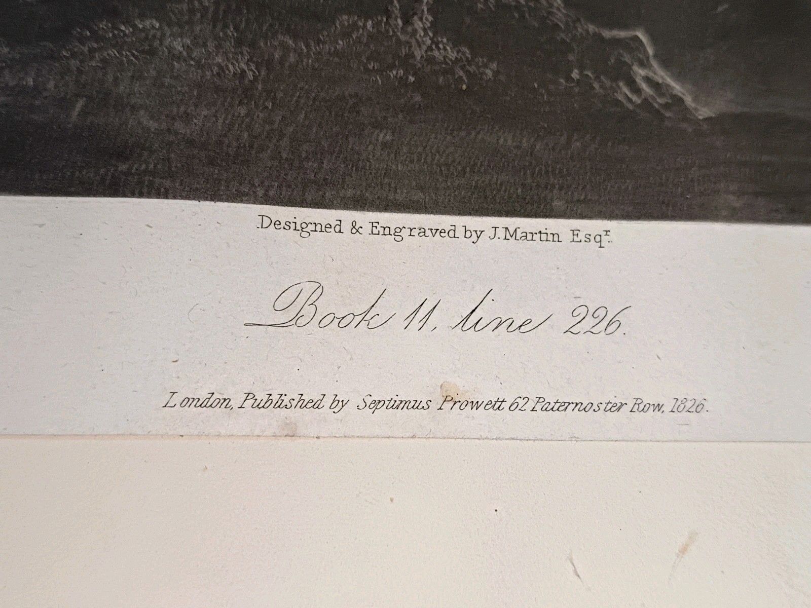photo vintage Antique 1825–26 John Martin Paradise Lost Engravings – Complete Set Of 24