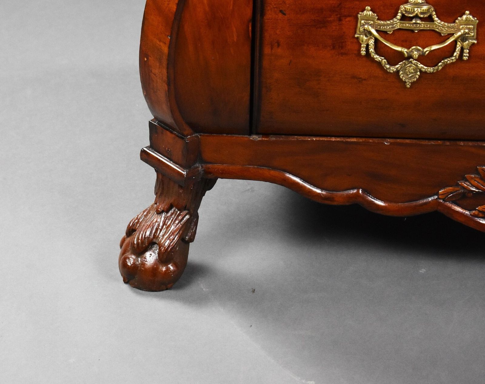19th Century Dutch Mahogany Chest Of Drawers photo vintage