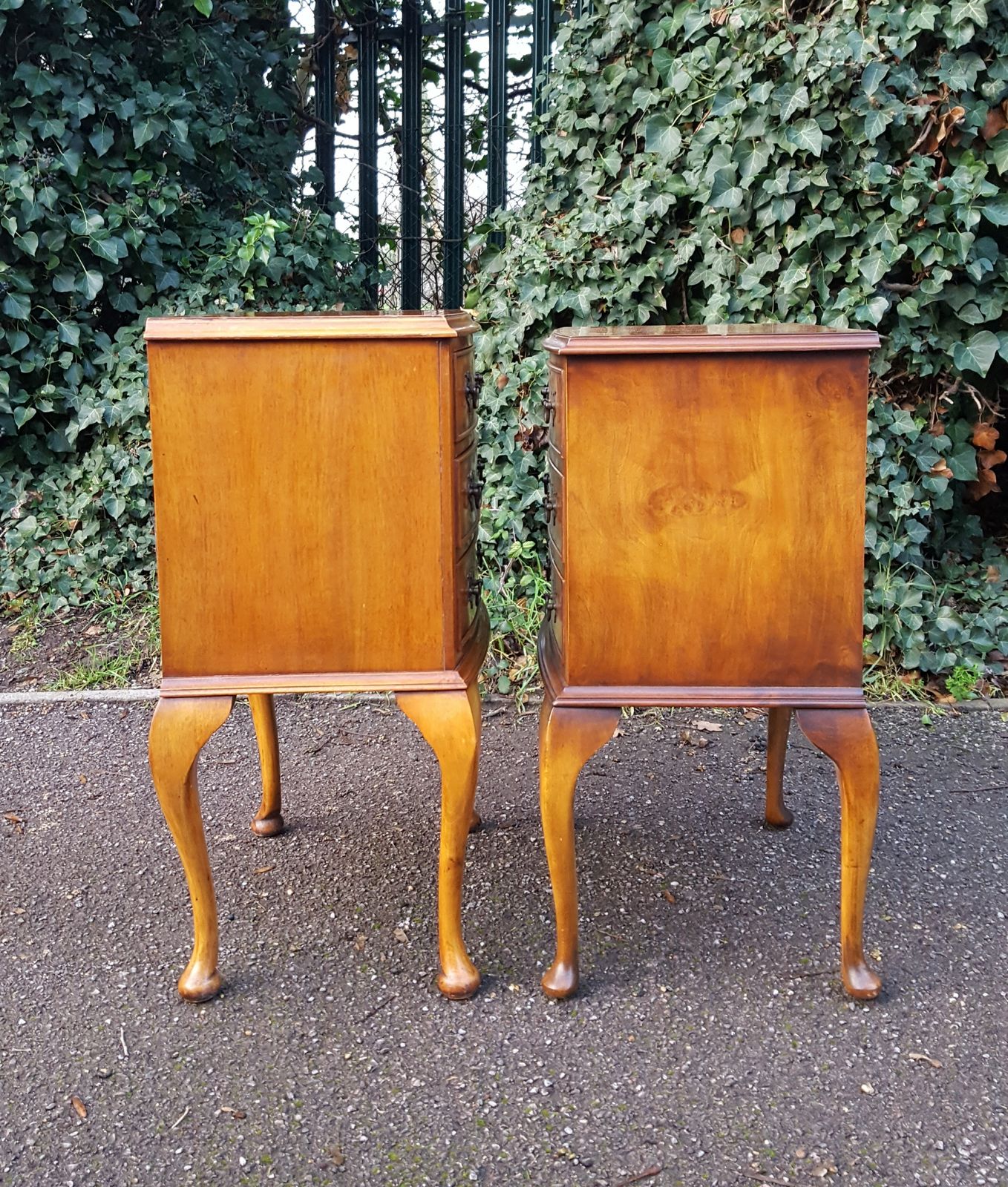 Near Pair Of Burr Walnut Bedside Chests photo buy