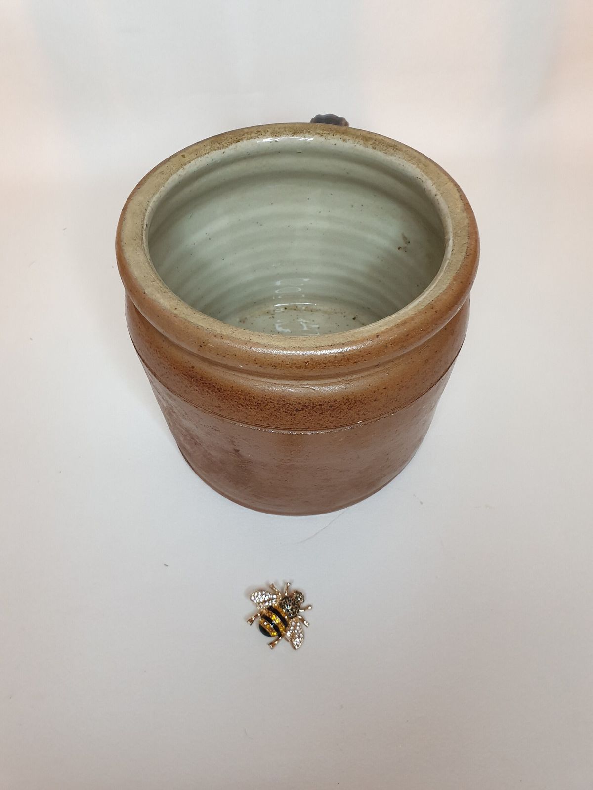 Franse stoneware kruik, rustieke boerenkeukendecoratie, confit pot photo Woonaccessoires