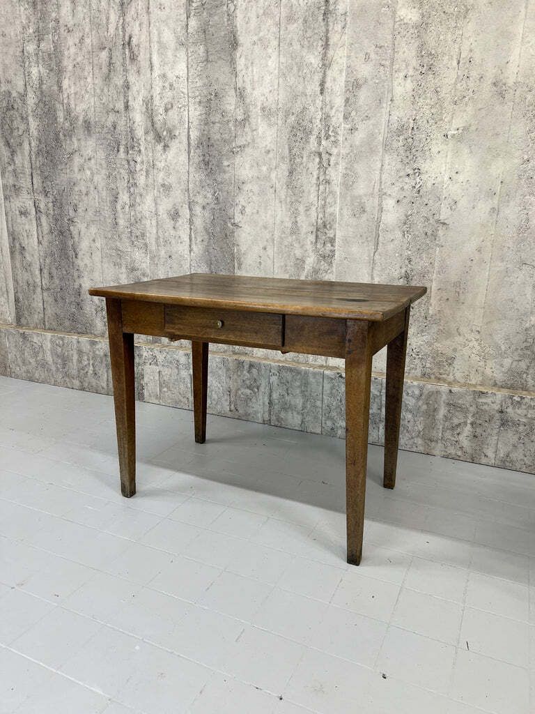 Silvered Wooden 94cm Wide Taper Leg Table Desk