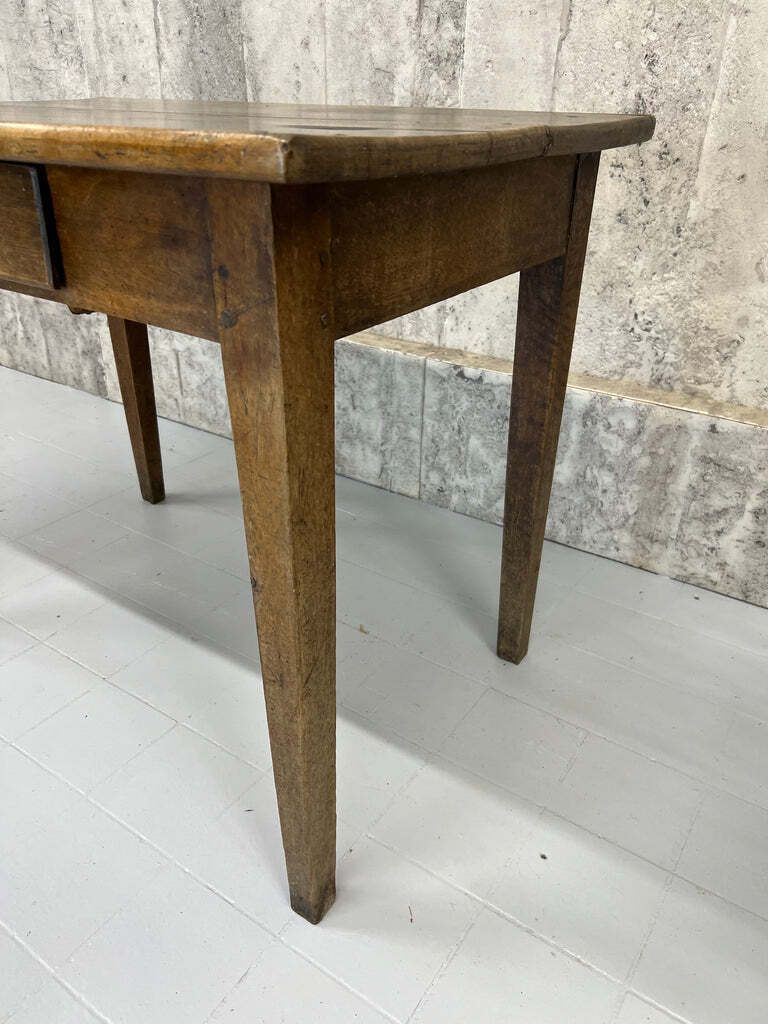 Silvered Wooden 94cm Wide Taper Leg Table Desk photo furniture
