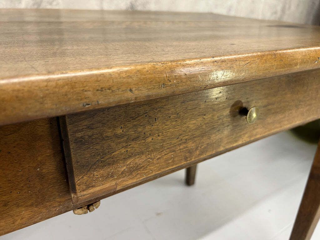 Silvered Wooden 94cm Wide Taper Leg Table Desk photo 325.0