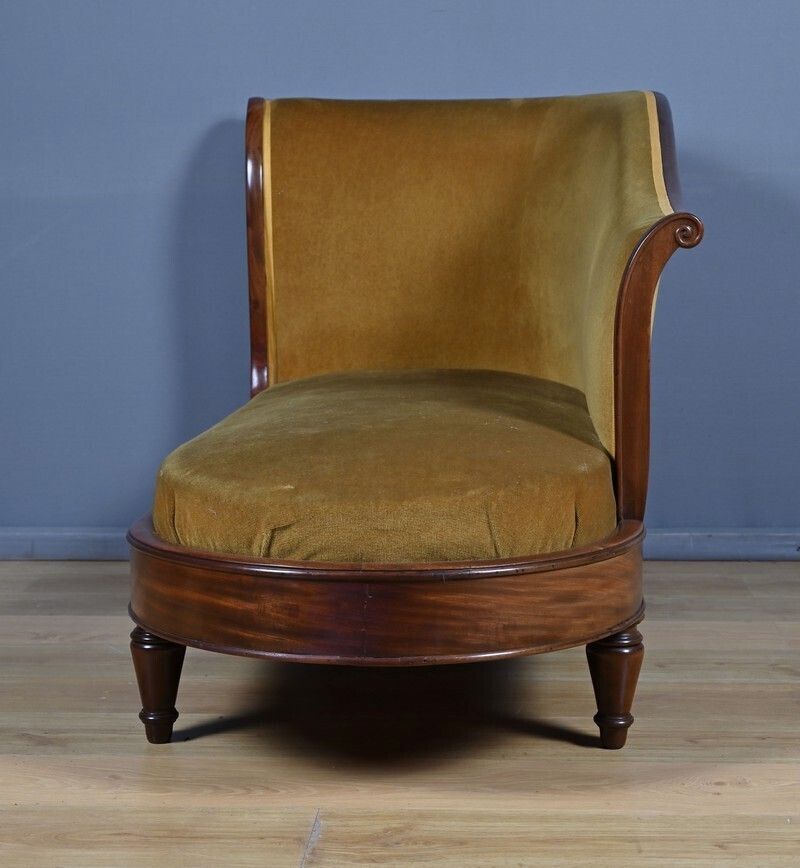 photo vinterior Mahogany Chaise Longue, Restoration Period – Early 19th Century