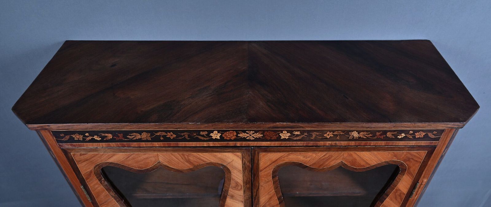 Display Cabinet In Marquetry Of Precious Woods, Louis XV Louis XVI Transition Style – First Half Of The 19th Century photo Furniture