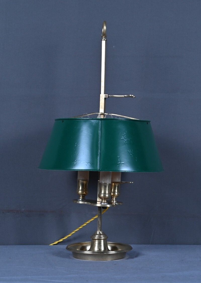 Brass Bouillotte Lamp, Empire Style – Late 19th Century photo buy