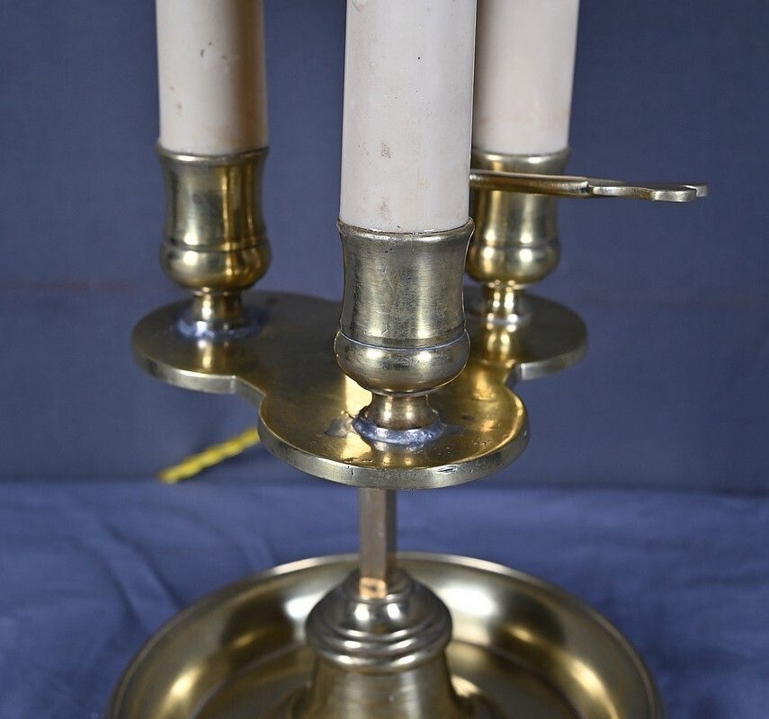 Lighting Brass Bouillotte Lamp, Empire Style – Late 19th Century photo