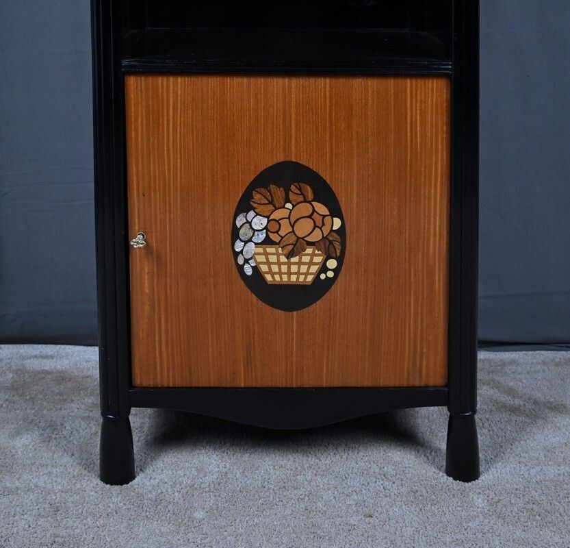photo furniture Marquetry Sideboard In The Style Of Louis Süe & André Mare, Art Deco – 1940