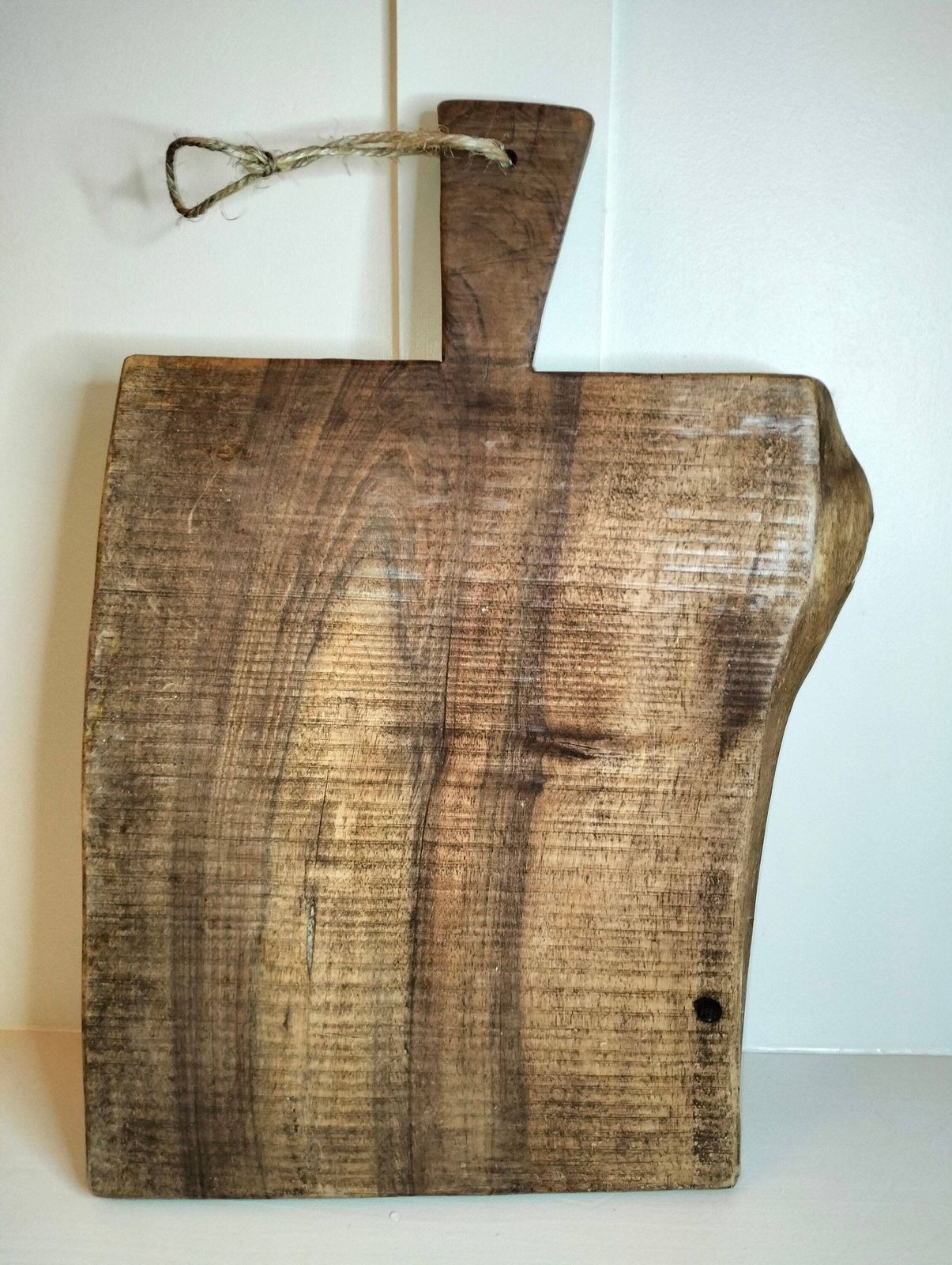 French Vintage Oak Bread Board – Handmade Farmhouse Charcuterie Platter photo Home Decor