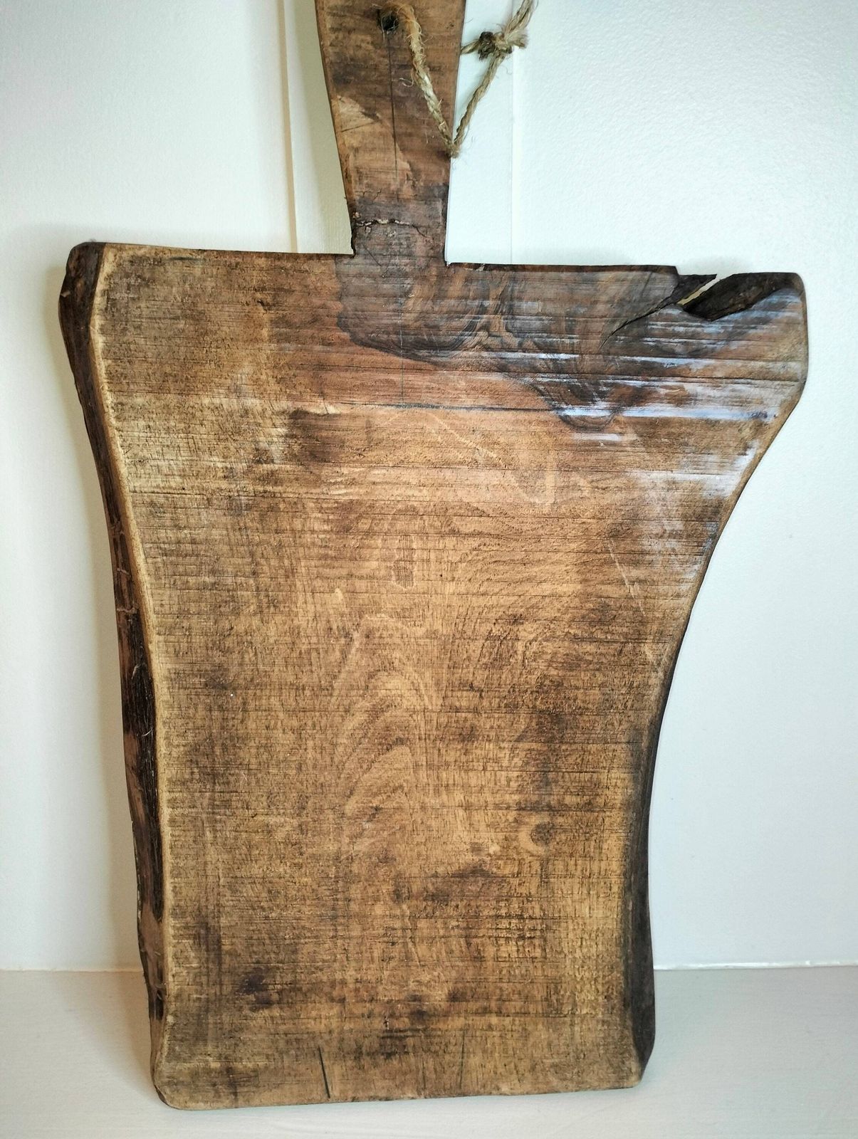French Farmhouse Oak Bread Board, Reclaimed Wood Charcuterie Platter photo buy