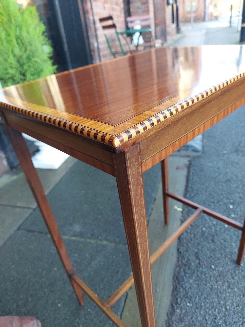 Edwardian Inlaid Mahogany Occasional Table photo 480.0