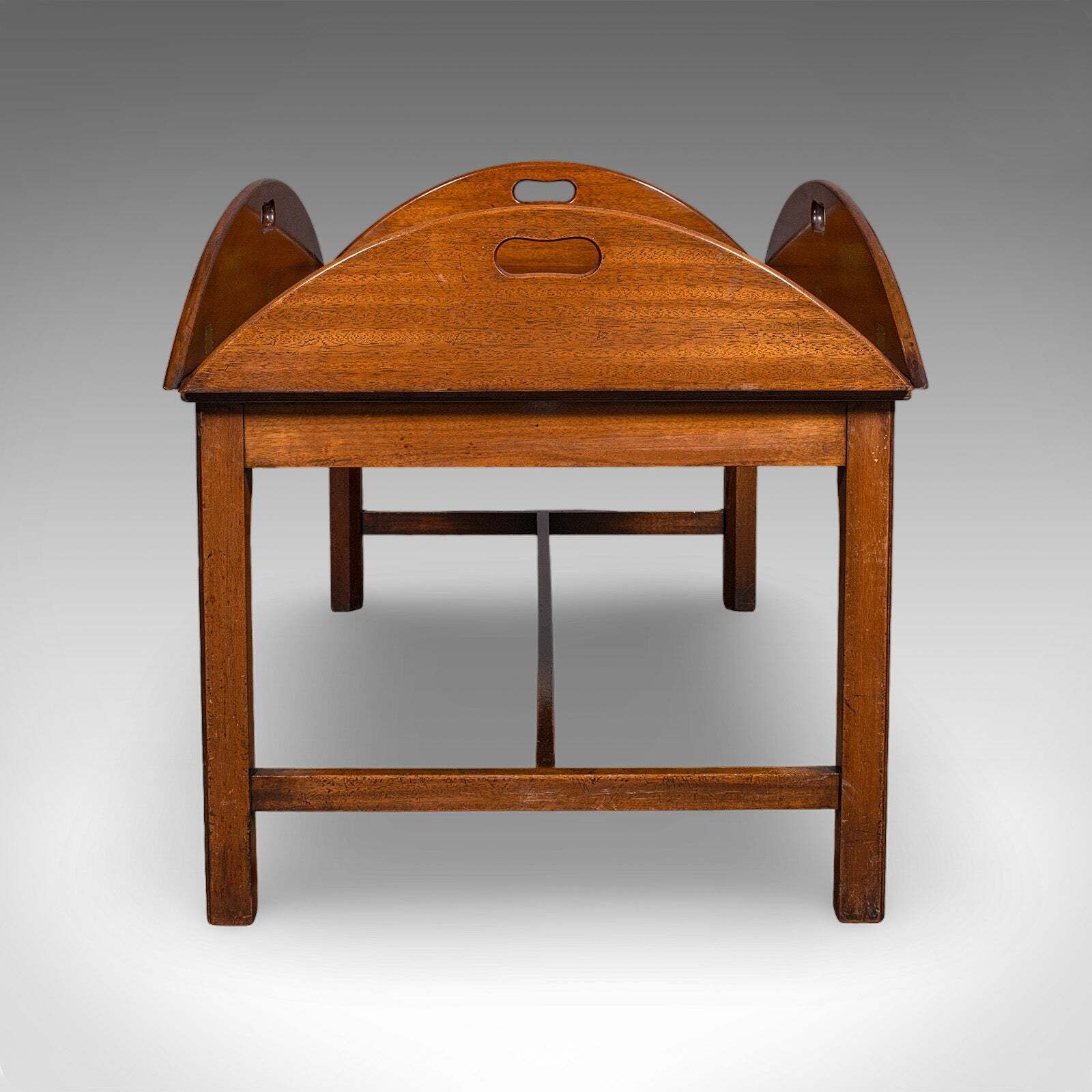 Large Vintage Butler's Tray Table, English, Serving Stand, Art Deco, Circa 1930 photo vinterior
