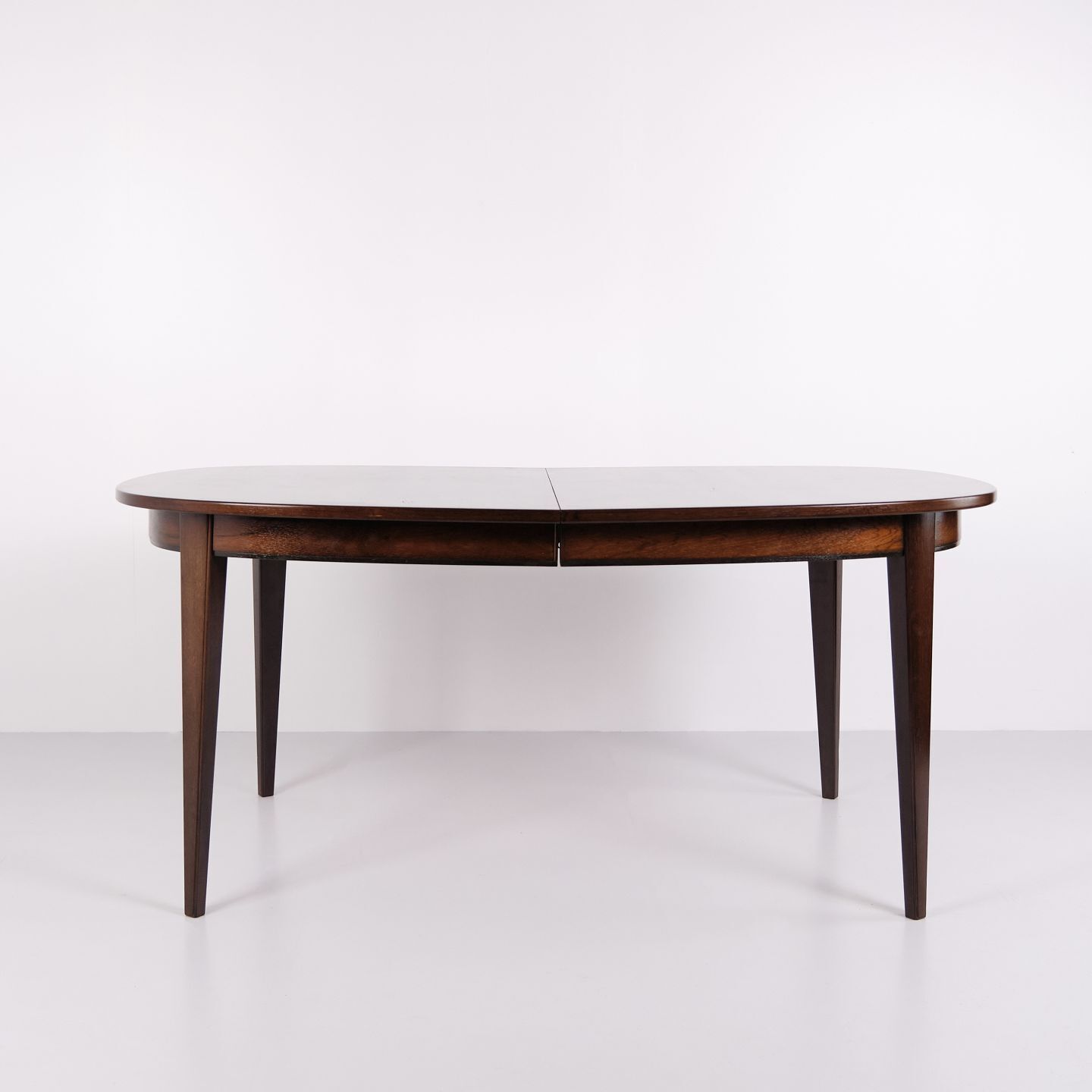 Oval Dining Table With Extension Leaves   Model 55   Rosewood   Gunni Omann   Omann Jun. Furniture Factory   1960s