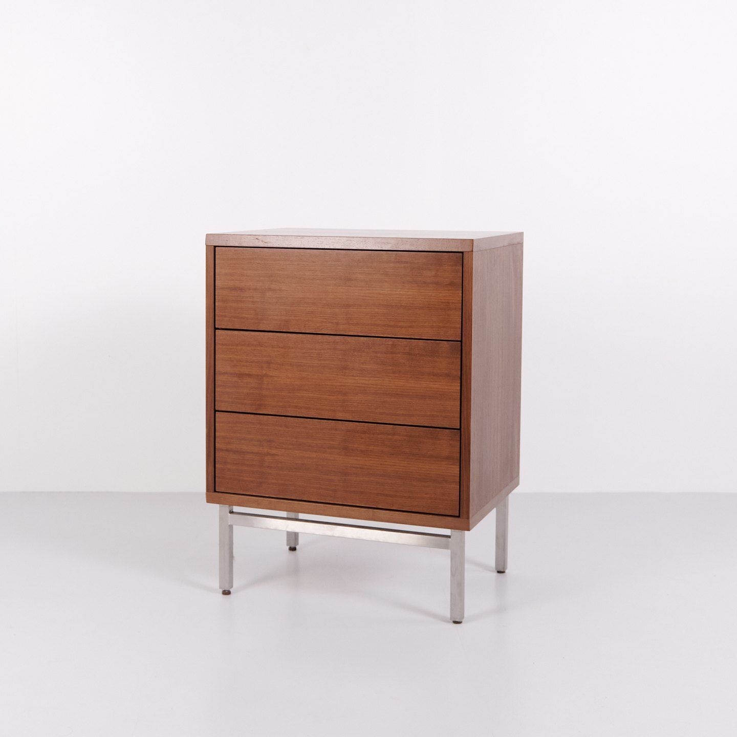 Chest Of Drawers With 3 Drawers – Walnut – Metal Legs – Skovby Furniture Factory photo furniture